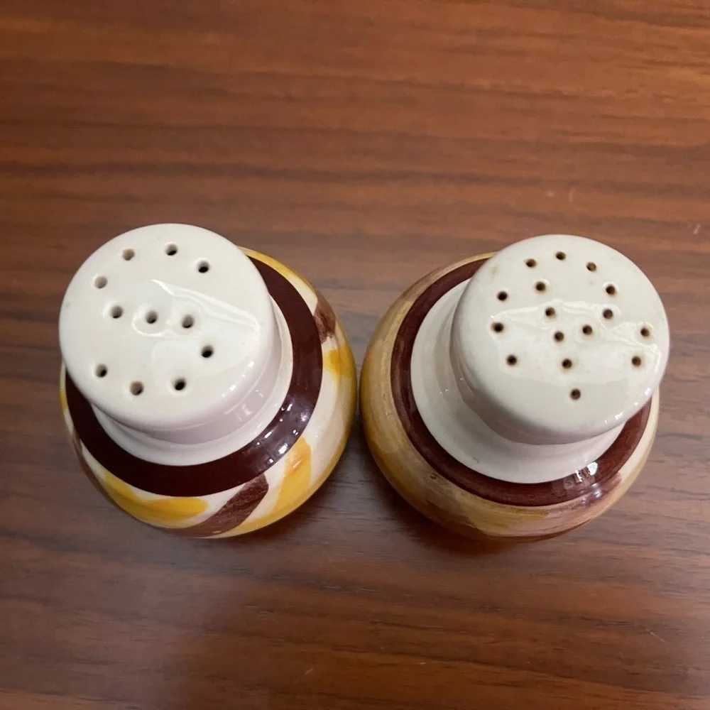 Vintage Vernonware Salt and Pepper Shakers